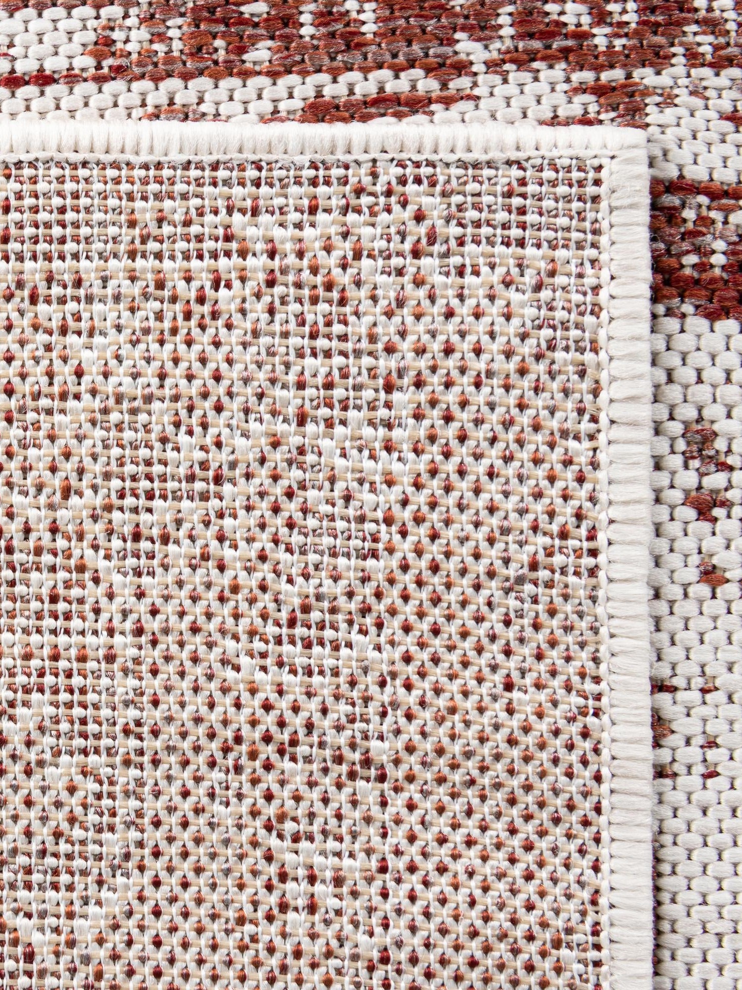 Rust Red 2' x 6' 1 Outdoor Traditional Runner Area Rug Weather Resistant for Patio, Deck, Terrace, Balcony, Porch Classical Design Outside Carpet for Sale at Rug Engine