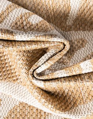 Taupe 7' 10 x 10' Outdoor Coastal Rectangle Area Rug Weather Resistant for Patio, Deck, Terrace, Balcony, Porch 100% Polypropylene Coastal Decor Carpet for Sale at Rug Engine