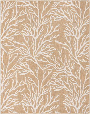 Taupe 7' 10 x 10' Outdoor Coastal Rectangle Area Rug Weather Resistant for Patio, Deck, Terrace, Balcony, Porch 100% Polypropylene Coastal Decor Carpet for Sale at Rug Engine