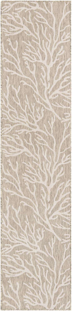 Gray 2' 7 x 12' Outdoor Coastal Runner Area Rug Weather Resistant for Patio, Deck, Terrace, Balcony, Porch 100% Polypropylene Coastal Decor Carpet for Sale at Rug Engine