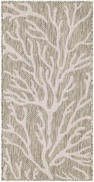 Gray 2' x 4' 1 Outdoor Coastal Runner Area Rug Weather Resistant for Patio, Deck, Terrace, Balcony, Porch 100% Polypropylene Coastal Decor Carpet for Sale at Rug Engine