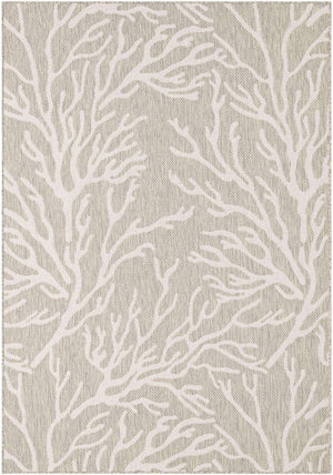 Gray 5' 3 x 8' Outdoor Coastal Rectangle Area Rug Weather Resistant for Patio, Deck, Terrace, Balcony, Porch 100% Polypropylene Coastal Decor Carpet for Sale at Rug Engine