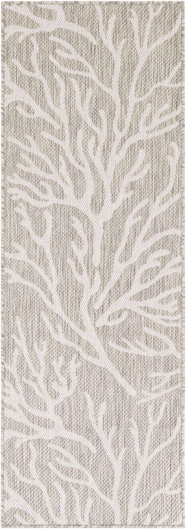 Gray 2' x 6' 1 Outdoor Coastal Runner Area Rug Weather Resistant for Patio, Deck, Terrace, Balcony, Porch 100% Polypropylene Coastal Decor Carpet for Sale at Rug Engine