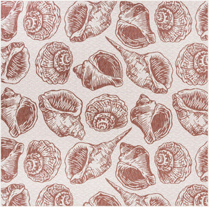 Ivory Rust Red 10' x 10' Outdoor Coastal Square Area Rug Weather Resistant for Patio, Deck, Terrace, Balcony, Porch 100% Polypropylene Coastal Decor Carpet for Sale at Rug Engine