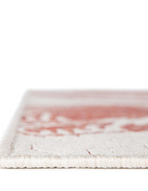 Ivory Rust Red 10' x 14' 1 Outdoor Coastal Rectangle Area Rug Weather Resistant for Patio, Deck, Terrace, Balcony, Porch 100% Polypropylene Coastal Decor Carpet for Sale at Rug Engine
