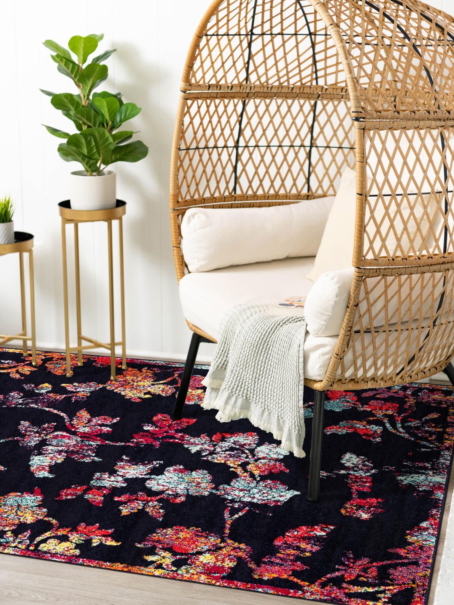 Navy Blue 2' x 3' 1 Penrose Rectangle Area Rug