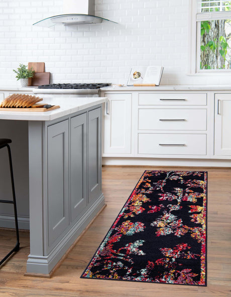 Navy Blue 2' 7 x 10' Penrose Runner Area Rug Classic Durable Stain Resistant Easy Clean Carpet for Traditional Indoor Home Decor for Sale at Rug Engine
