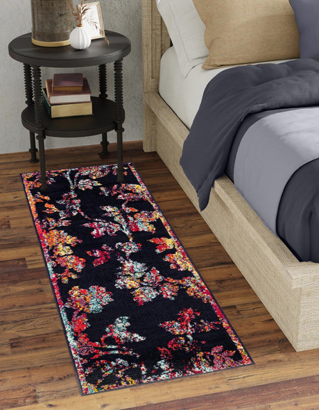 Navy Blue 2' x 8' Penrose Runner Area Rug Classic Durable Stain Resistant Easy Clean Carpet for Traditional Indoor Home Decor for Sale at Rug Engine