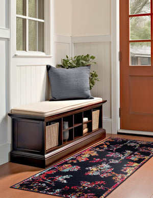 Navy Blue 2' 7 x 10' Penrose Runner Area Rug