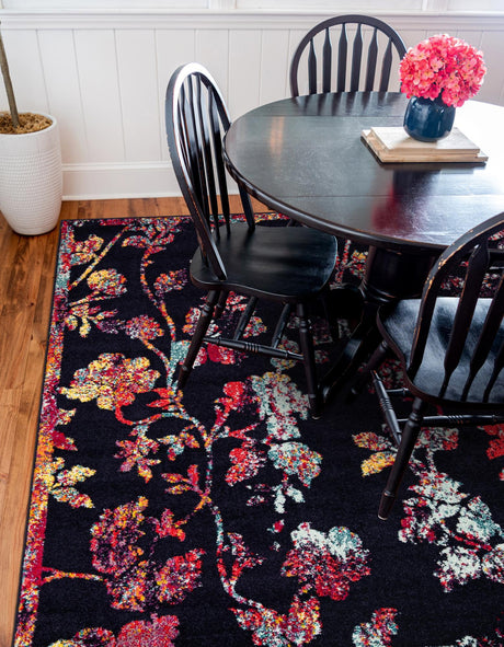 Navy Blue 10' x 10' Penrose Square Area Rug Classic Durable Stain Resistant Easy Clean Carpet for Traditional Indoor Home Decor for Sale at Rug Engine