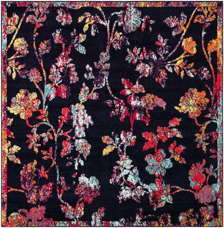 Navy Blue 7' 10 x 7' 10 Penrose Square Area Rug