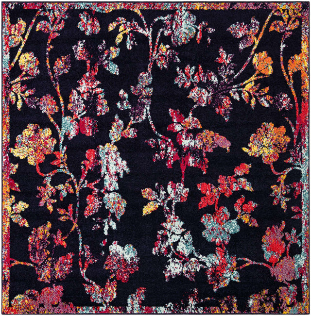 Navy Blue 7' 10 x 7' 10 Penrose Square Area Rug