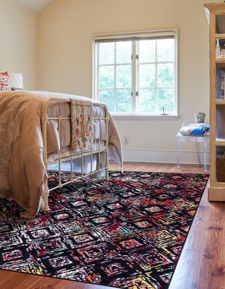 Multicolor 9' x 12' Penrose Rectangle Area Rug Classic Durable Stain Resistant Easy Clean Carpet for Traditional Indoor Home Decor for Sale at Rug Engine