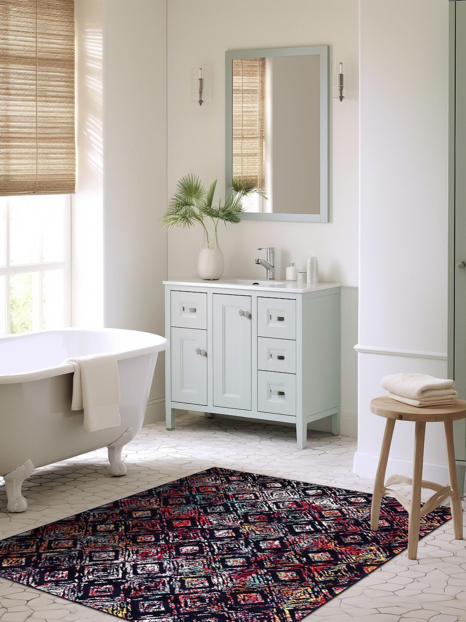 Multicolor 7' 10 x 10' Penrose Rectangle Area Rug