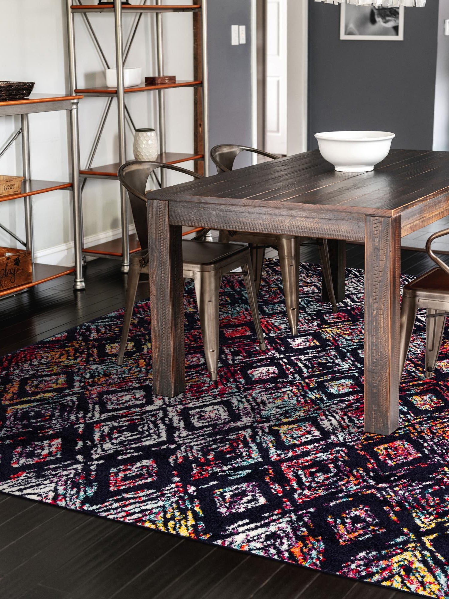 Multicolor 6' 1 x 9' Penrose Rectangle Area Rug