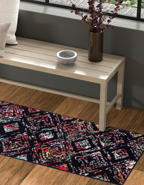 Multicolor 2' x 6' 1 Penrose Runner Area Rug Classic Durable Stain Resistant Easy Clean Carpet for Traditional Indoor Home Decor for Sale at Rug Engine