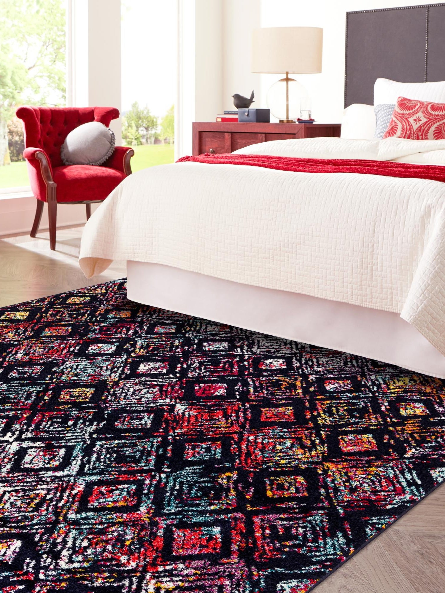 Multicolor 7' 10 x 7' 10 Penrose Square Area Rug