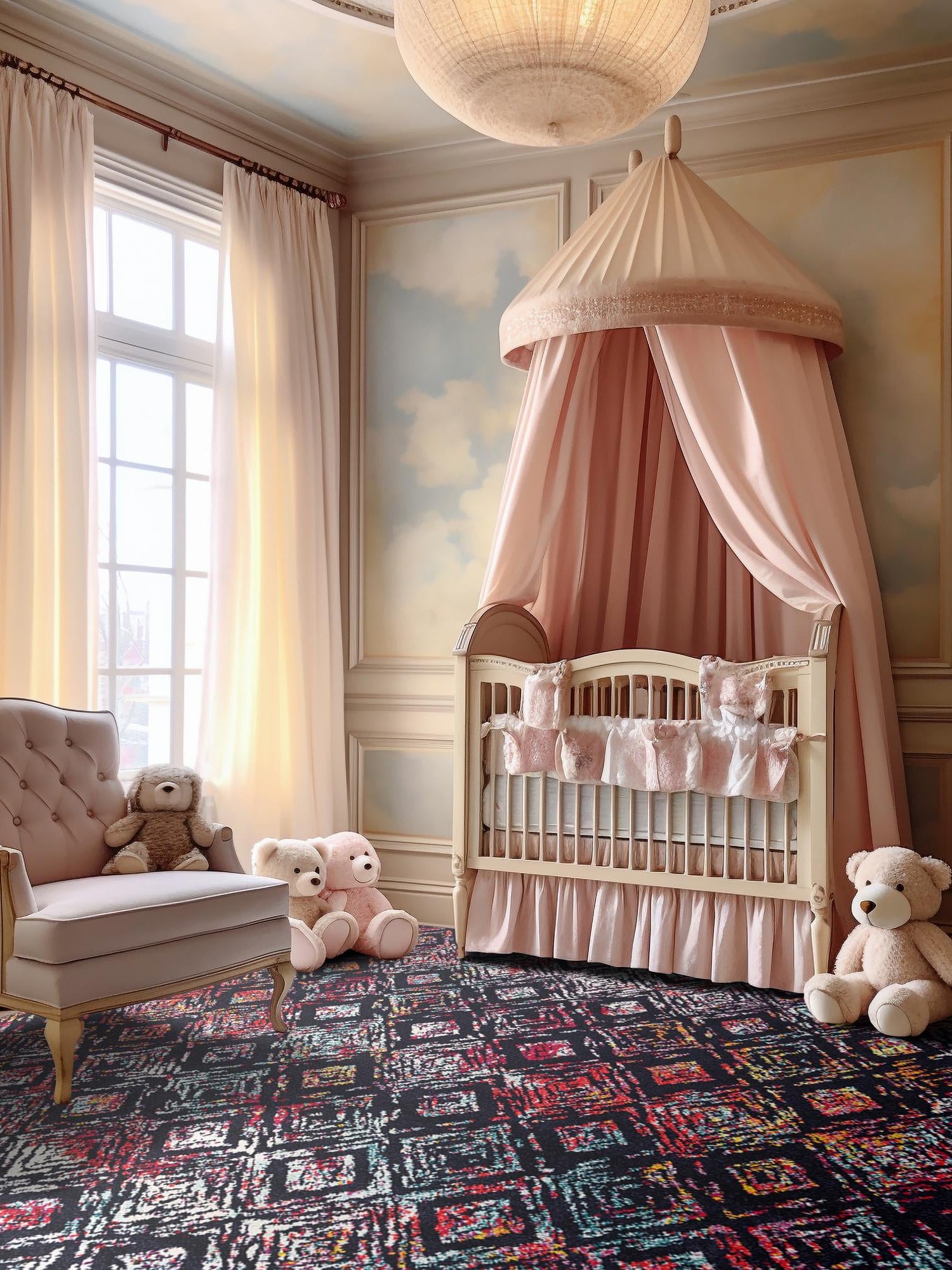 Multicolor 7' 10 x 7' 10 Penrose Square Area Rug