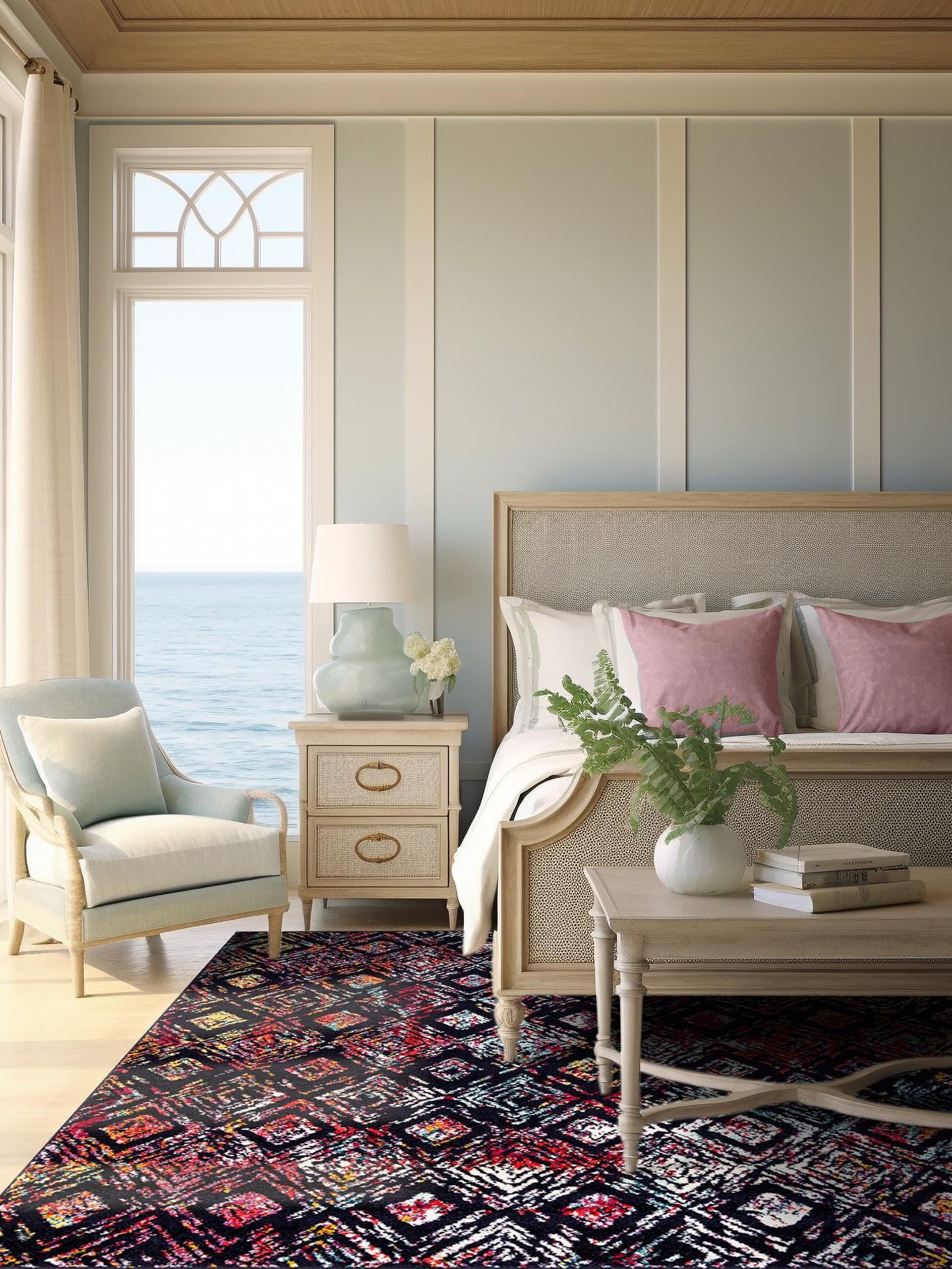 Multicolor 7' 10 x 7' 10 Penrose Square Area Rug