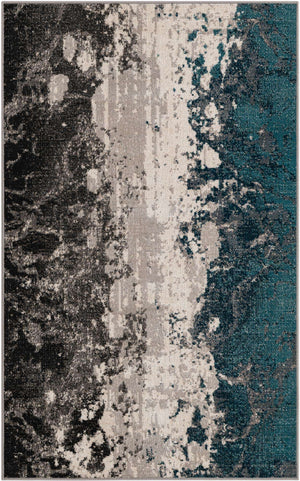 Gray 3' 3 x 5' 3 Valencia Rectangle Area Rug Modern Abstract Durable Carpet for Living Room, Dining, Office, Bedrooms, Dorm Rooms for Sale at Rug Engine