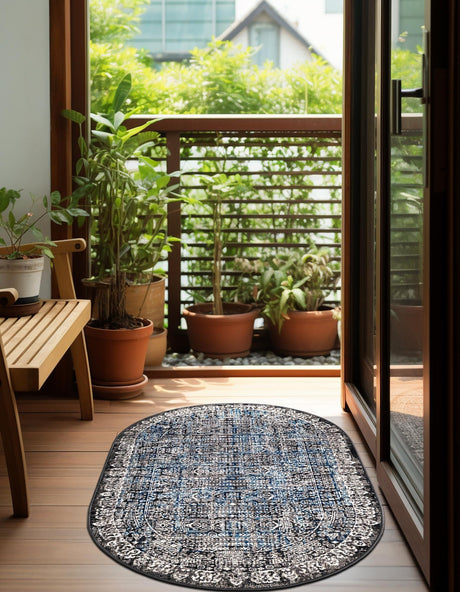 Gray 3' 3 x 5' 3 Aarhus Oval Area Rug 100% Polypropylene With Jute Foundation Living Room Bedroom Carpet for Sale at Rug Engine