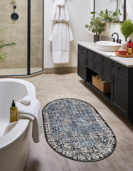 Gray 3' 3 x 5' 3 Aarhus Oval Area Rug 100% Polypropylene With Jute Foundation Living Room Bedroom Carpet for Sale at Rug Engine
