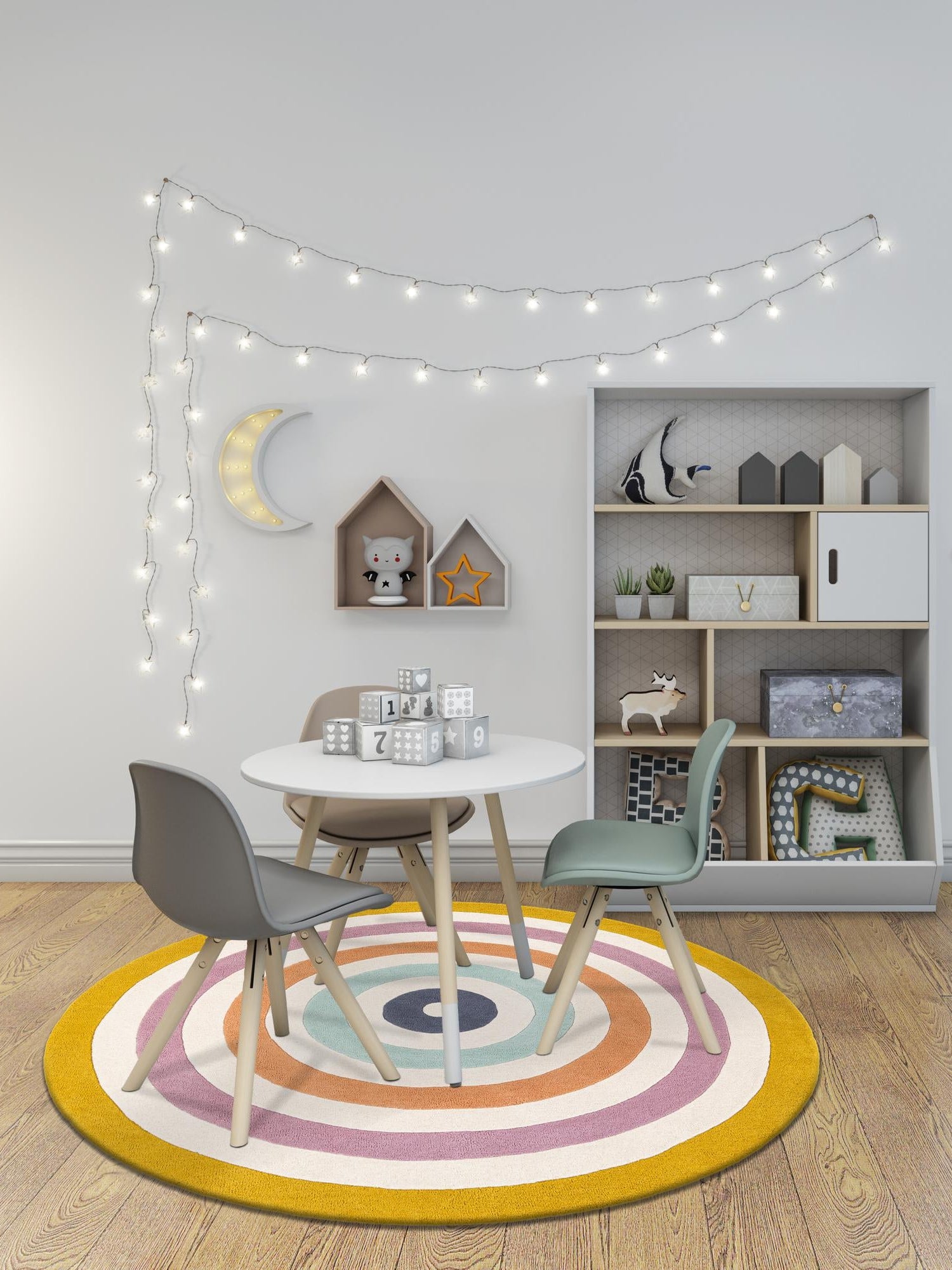 Multicolor 6' 1 x 6' 1 Hand Tufted Wool Round Area Rug 100% Natural Wool Unique Modern Handmade Carpet for Living Rooms, Bedrooms for Sale at Rug Engine