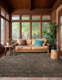 Gray and Gold 7' 10 x 7' 10 Vogue Geo Square Area Rug Geometric Glam Style Shiny Accents Carpet Mat for Unique Interior Design & Home Decor for Sale at Rug Engine