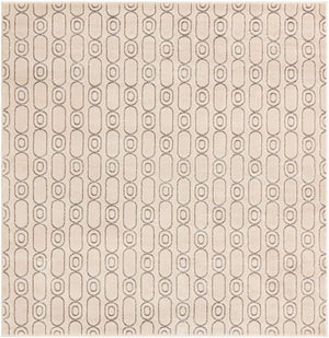 White and Silver 7' 10 x 7' 10 Vogue Geo Square Area Rug Geometric Glam Style Shiny Accents Carpet Mat for Unique Interior Design & Home Decor for Sale at Rug Engine