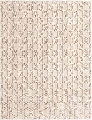 White and Silver 7' 10 x 10' Vogue Geo Rectangle Area Rug Geometric Glam Style Shiny Accents Carpet Mat for Unique Interior Design & Home Decor for Sale at Rug Engine