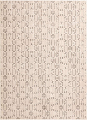 White and Silver 9' x 12' Vogue Geo Rectangle Area Rug Geometric Glam Style Shiny Accents Carpet Mat for Unique Interior Design & Home Decor for Sale at Rug Engine
