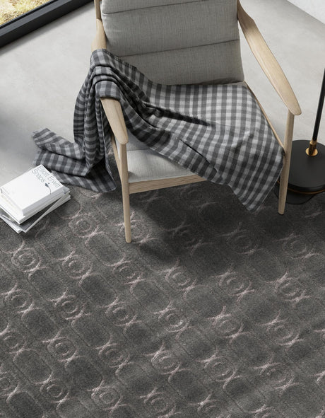 Gray and Silver 9' x 12' Vogue Geo Rectangle Area Rug Geometric Glam Style Shiny Accents Carpet Mat for Unique Interior Design & Home Decor for Sale at Rug Engine