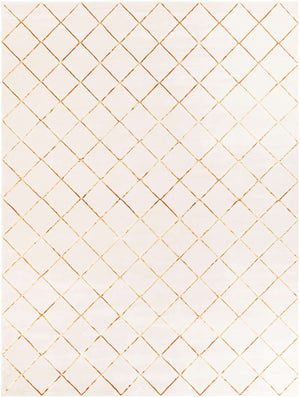 White and Gold 10' x 13' 1 Vogue Geo Rectangle Area Rug Geometric Glam Style Shiny Accents Carpet Mat for Unique Interior Design & Home Decor for Sale at Rug Engine