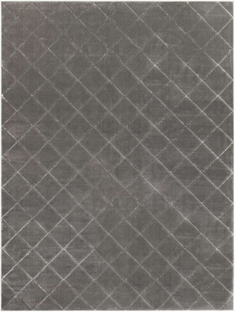Gray and Silver 10' x 13' 1 Vogue Geo Rectangle Area Rug Geometric Glam Style Shiny Accents Carpet Mat for Unique Interior Design & Home Decor for Sale at Rug Engine