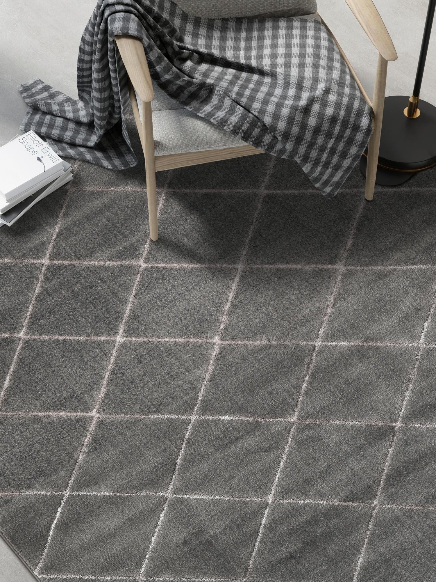 Gray and Silver 5' 3 x 8' Vogue Geo Rectangle Area Rug Geometric Glam Style Shiny Accents Carpet Mat for Unique Interior Design & Home Decor for Sale at Rug Engine