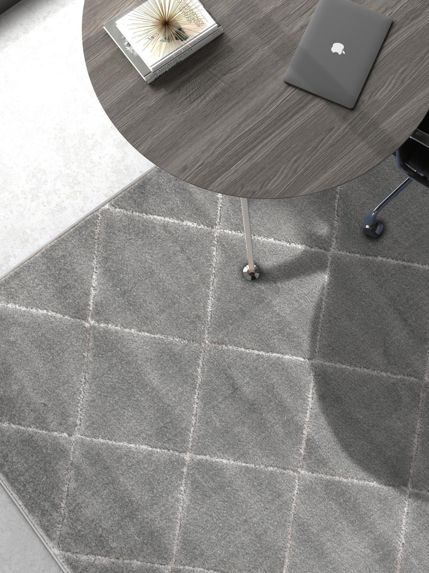 Gray and Silver 2' x 3' 1 Vogue Geo Rectangle Area Rug Geometric Glam Style Shiny Accents Carpet Mat for Unique Interior Design & Home Decor for Sale at Rug Engine