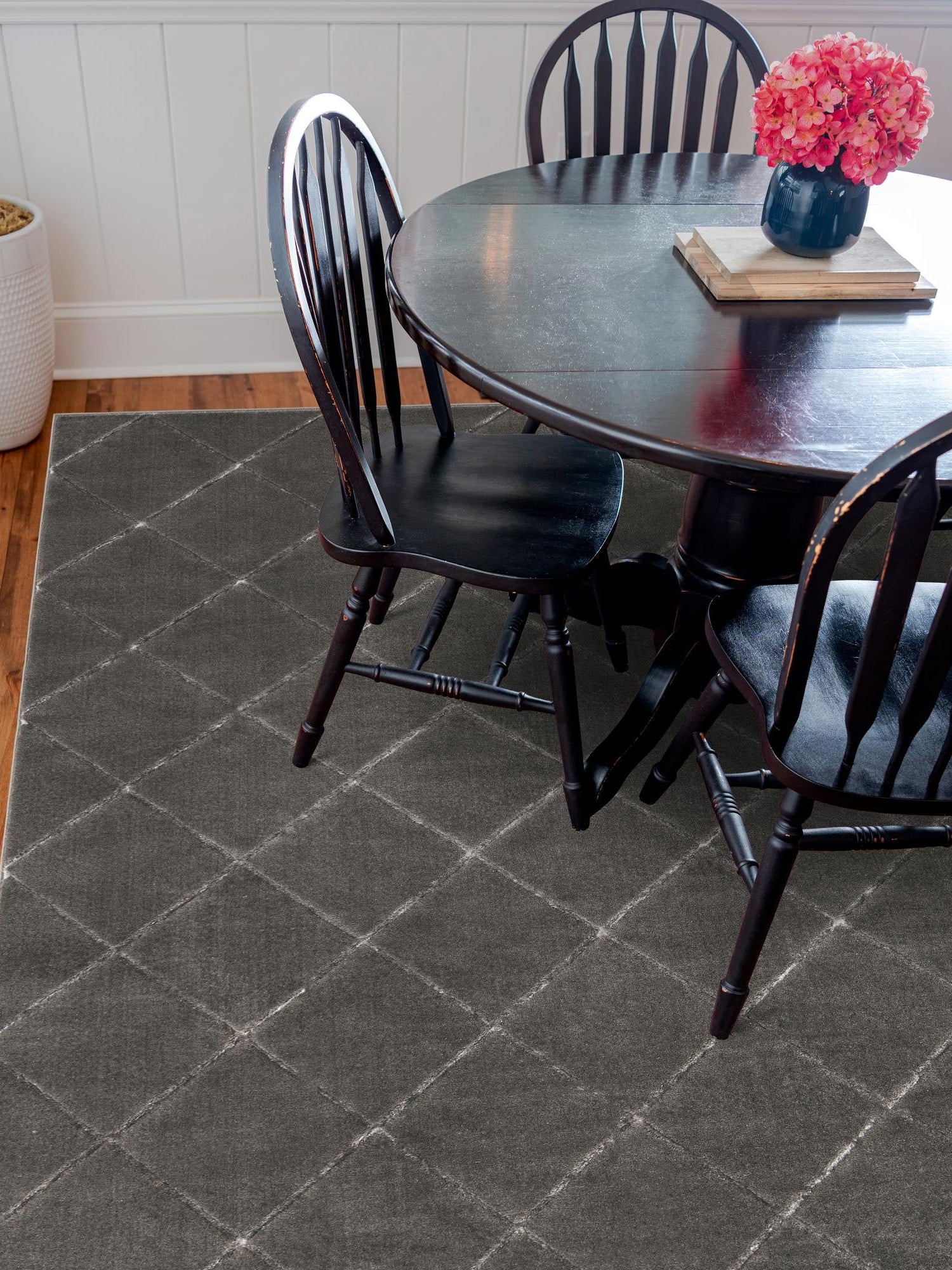 Gray and Silver 10' x 10' Vogue Geo Square Area Rug Geometric Glam Style Shiny Accents Carpet Mat for Unique Interior Design & Home Decor for Sale at Rug Engine