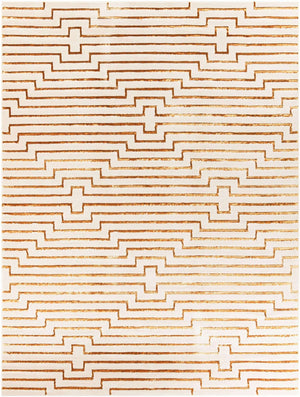 White and Gold 10' x 13' 1 Vogue Geo Rectangle Area Rug Geometric Glam Style Shiny Accents Carpet Mat for Unique Interior Design & Home Decor for Sale at Rug Engine