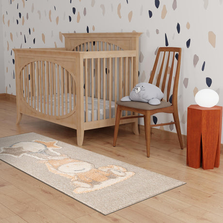 Peach Blossom 2' 7 x 8' Whimsy Kids Runner Area Rug for Baby Nursery, Toddler Playroom,  Bedrooms Playful Fun Design Easy Clean Carpet for Sale at Rug Engine