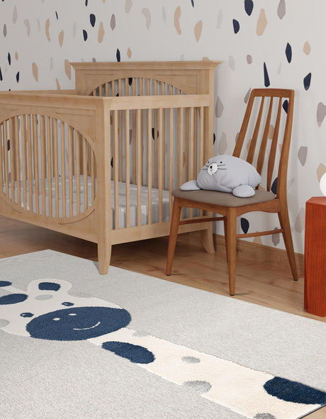 Gray 7' 10 x 10' Whimsy Kids Rectangle Area Rug for Baby Nursery, Toddler Playroom,  Bedrooms Playful Fun Design Easy Clean Carpet for Sale at Rug Engine
