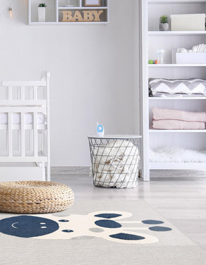 Gray 8' x 8' Whimsy Kids Square Rug