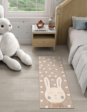 Peach Blossom 3' x 8' Whimsy Kids Runner Rug