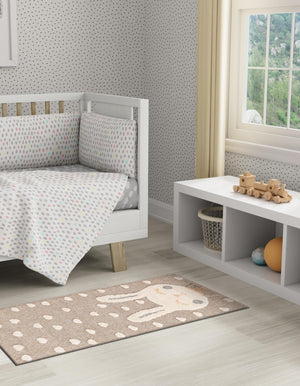 Peach Blossom 3' x 8' Whimsy Kids Runner Rug