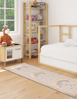 Multicolor 3' x 6' 1 Whimsy Kids Runner Rug