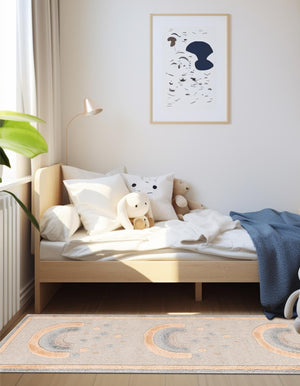 Multicolor 3' x 6' 1 Whimsy Kids Runner Rug