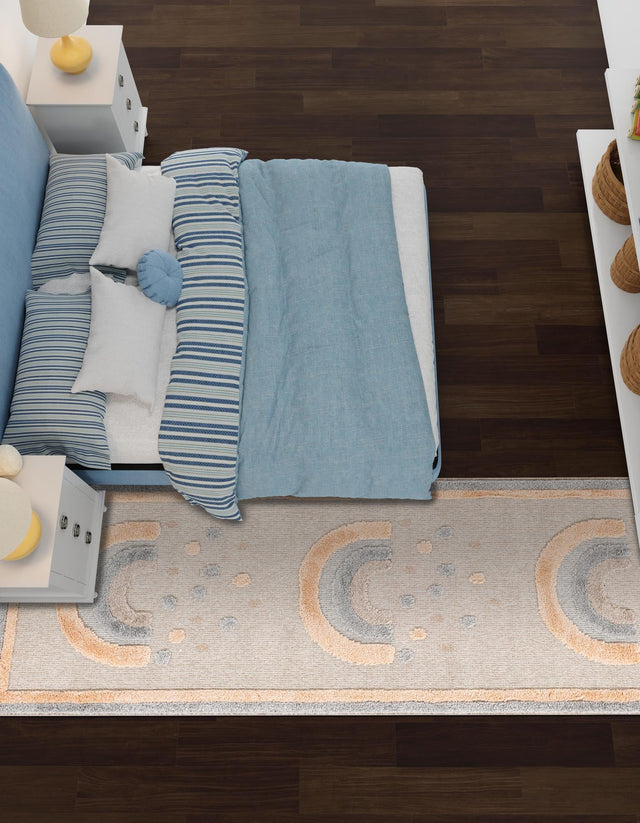 Multicolor 3' x 6' 1 Whimsy Kids Runner Rug