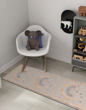 Multicolor 3' x 6' 1 Whimsy Kids Runner Rug