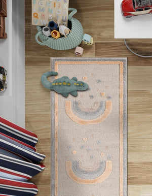 Multicolor 3' x 6' 1 Whimsy Kids Runner Rug