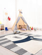 Gray 8' x 8' Whimsy Kids Square Rug