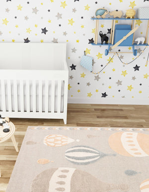 Multicolor 8' x 10' Whimsy Kids Rectangle Rug